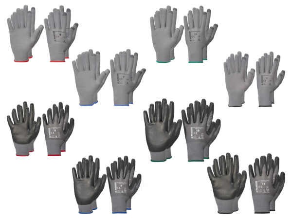 PARKSIDE® Lot de 2 paires de gants de travail - Robustes & Tactiles