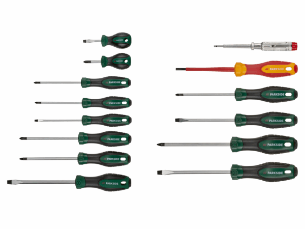 PARKSIDE® Set de Tournevis 8 Pièces + Électricien 6 Pièces 1000V