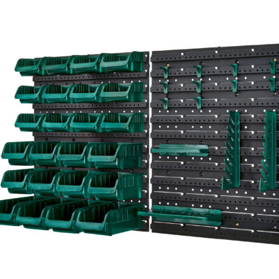 PARKSIDE® Set de rangement mural 43 pièces - Organisation optimale