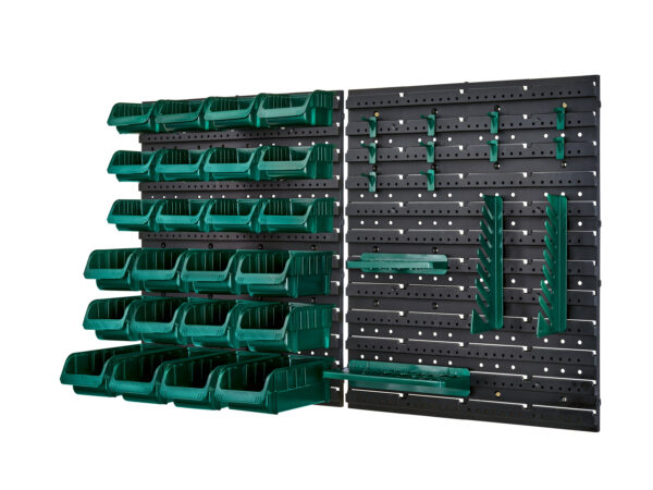 PARKSIDE® Set de rangement mural 43 pièces - Organisation optimale