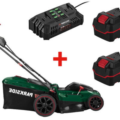 PARKSIDE® Tondeuse Sans Fil 40V + 2 Batteries + Chargeur Double