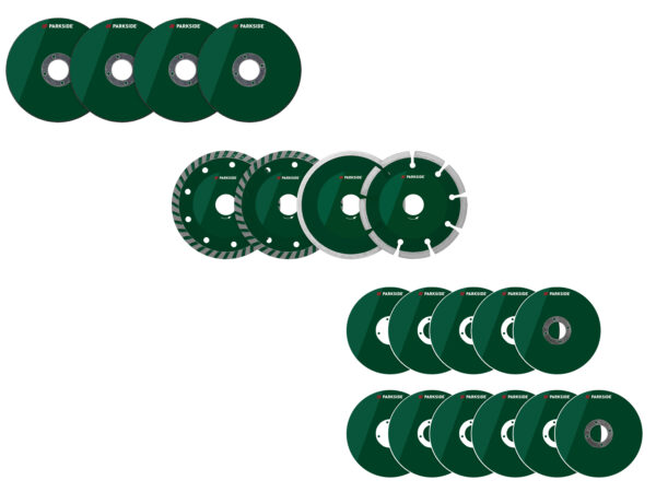 PARKSIDE Accessoires Meuleuse d'Angle Ø 115mm - Disques Découpe