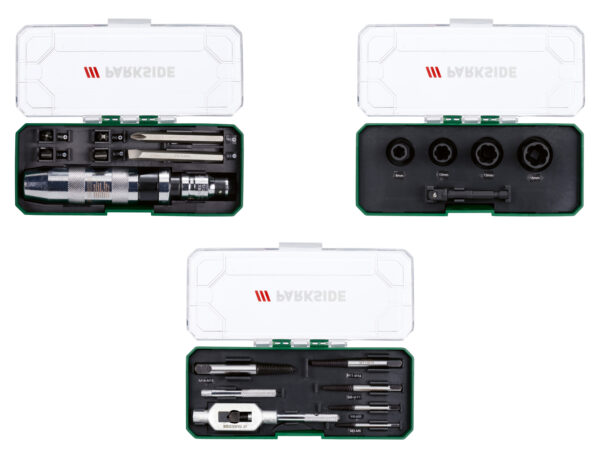 PARKSIDE® Set d'Accessoires pour Vis & Écrous - Tournevis à Frappe