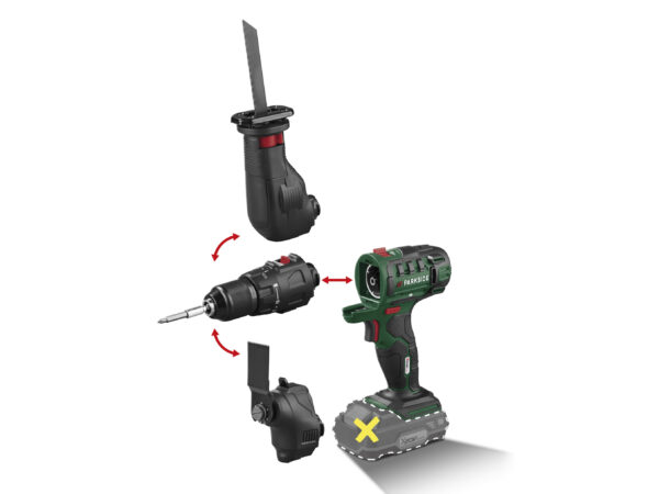 PARKSIDE® PKGA 20-Li C2 : Outil Combiné Sans Fil 20V Polyvalent