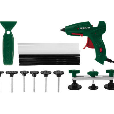 Kit Réparation Bosses Auto PARKSIDE® - Pistolet à Colle 21 Pièces