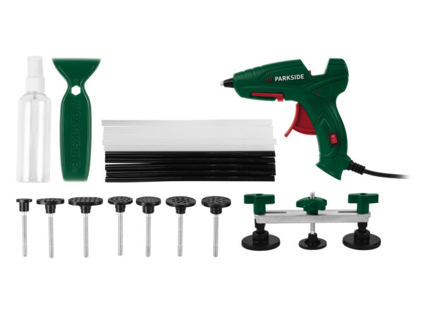 Kit Réparation Bosses Auto PARKSIDE® - Pistolet à Colle 21 Pièces