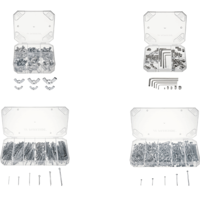 PARKSIDE Assortiment de Visserie - Kit Complet Écrous, Vis & Goupilles
