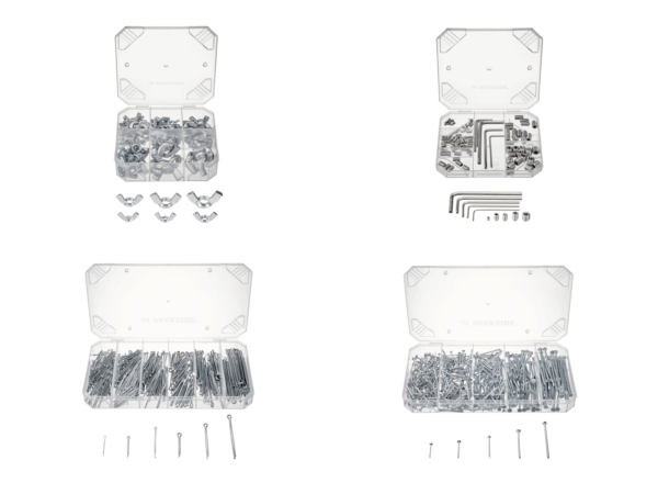 PARKSIDE Assortiment de Visserie - Kit Complet Écrous, Vis & Goupilles