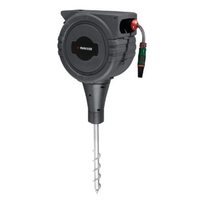 PARKSIDE® Enrouleur Tuyau sur Piquet 25m - Arrosage Facile