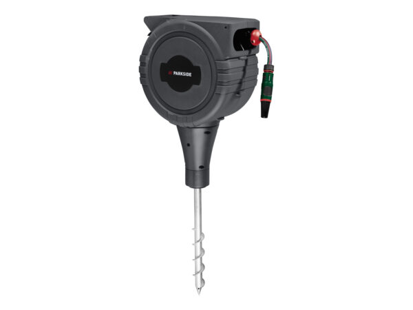 PARKSIDE® Enrouleur Tuyau sur Piquet 25m - Arrosage Facile