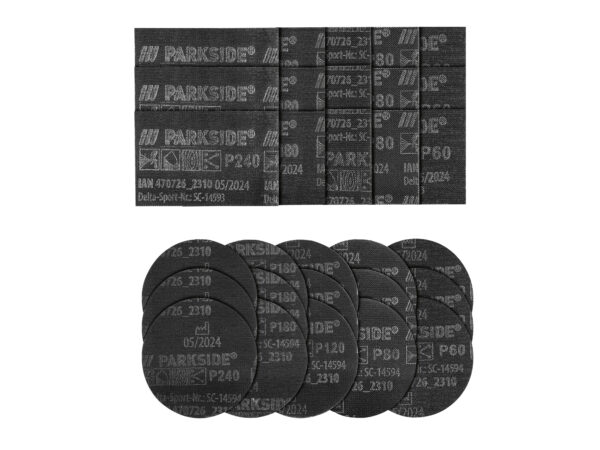 PARKSIDE PERFORMANCE® Set de Grilles Abrasives - Ponçage Efficace