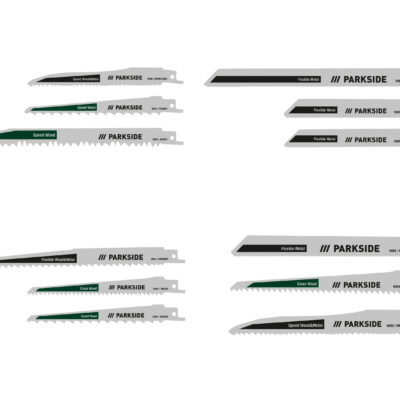 PARKSIDE® Set 3 Lames Scie Sabre PFSZ 3 B1 - Bois, Métal & Plus