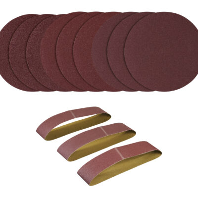 PARKSIDE® Set 12 Feuilles Abrasives Ponceuse Bande & Disque