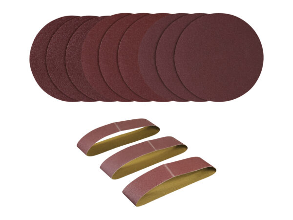 PARKSIDE® Set 12 Feuilles Abrasives Ponceuse Bande & Disque