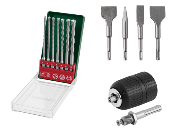 PARKSIDE® Forets, Burins SDS & Mandrin Serrage Rapide – Performance et Polyvalence