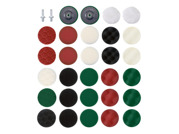 Kit de Polissage & Éponges Parkside 31pcs - Polissage Parfait
