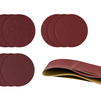 PARKSIDE Papier Abrasif pour Ponceuses Bande & Disque - 12 Pièces