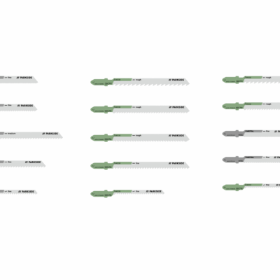 PARKSIDE® Set 5 Lames Scie Sauteuse Métal Bois Universel PSTZ 3 A1
