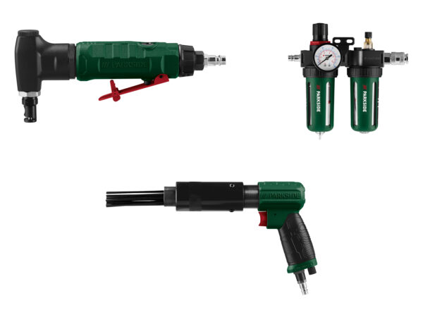 PARKSIDE® Grignoteuse à Tôle Pneumatique & Kit d'Outils Pneumatiques