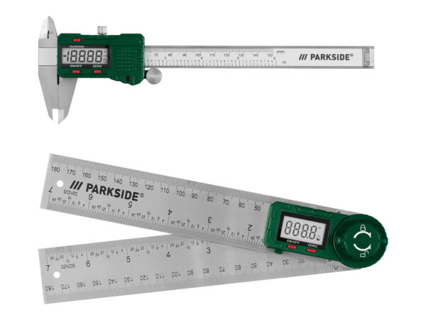 PARKSIDE® Pied à Coulisse/Rapporteur d'Angle Numérique Précis