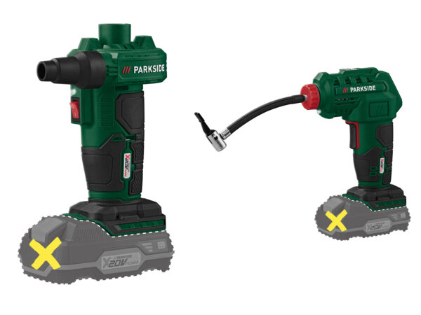 PARKSIDE® Pompe & Compresseur sans Fil 20V - Gonflage Facile