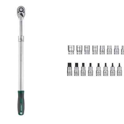 PARKSIDE® Cliquet Télescopique et Douilles 1/2" - Qualité Pro
