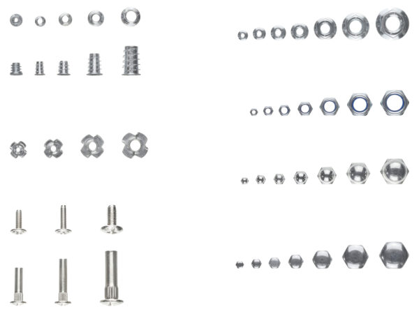 PARKSIDE® Set de Boulons et Vis en Acier Zingué - 1222 Pièces