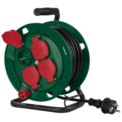 Enrouleur de Câble Parkside 10m - 4 Prises & Protection IP44
