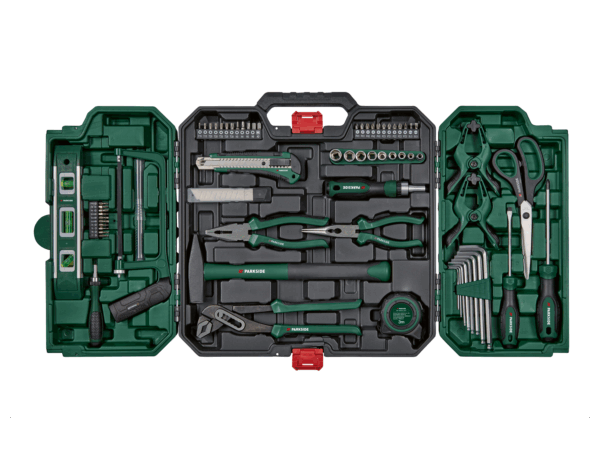PARKSIDE® Mallette d'Outils 80 Pièces - L'Atelier Complet