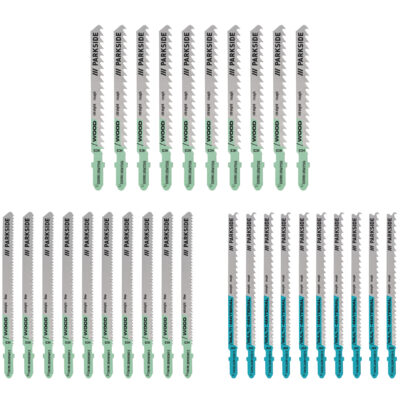 PARKSIDE® Set 30 Lames de Scie Sauteuse : Bois, Métal, Plastique