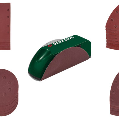 PARKSIDE® Set de Papiers Abrasifs: Bois, Multi-ponceuses & Manuels
