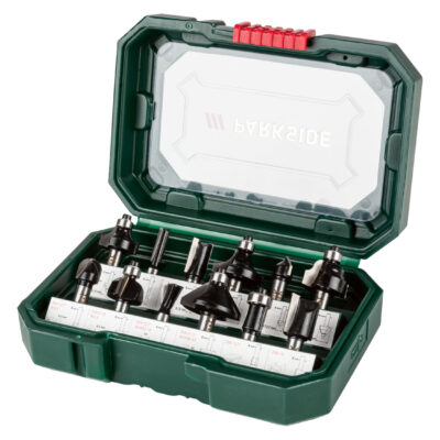 Set de 12 Fraises pour Défonceuse Parkside PFB 12 A1 (Tige 8 mm)