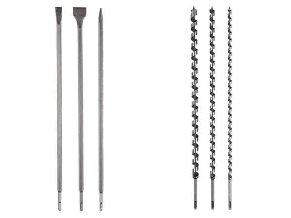 Set de Burins et Mèches à Bois SDS-Plus Parkside (Longueur 600 mm)