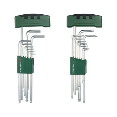 PARKSIDE Jeu de Clés Mâles Coudées en Étoile: Torx & Six Pans