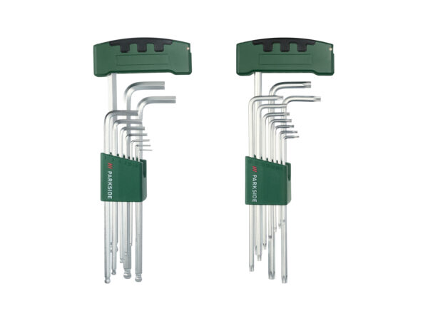 PARKSIDE Jeu de Clés Mâles Coudées en Étoile: Torx & Six Pans