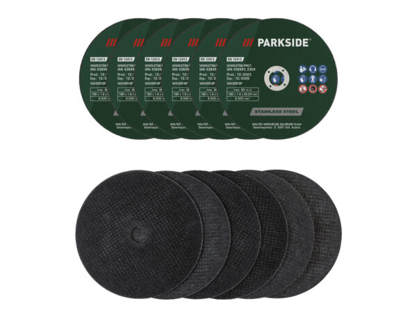PARKSIDE® Set de Disques à Tronçonner Métal Ø 180mm