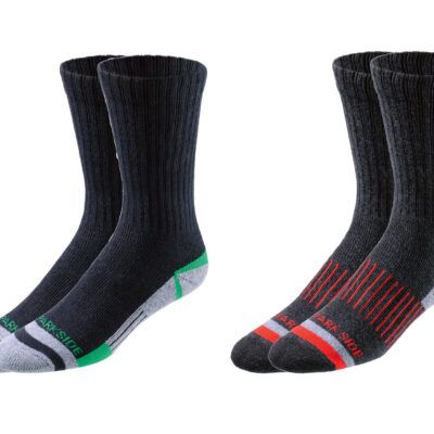 PARKSIDE® Lot de 2 Paires Chaussettes de Travail Homme Confortables