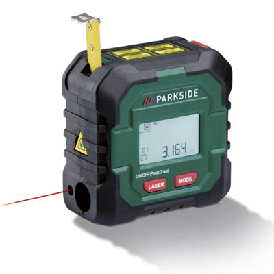 PARKSIDE Télémètre Laser 50m & Mètre Ruban Sans Fil PLMB 4 C2