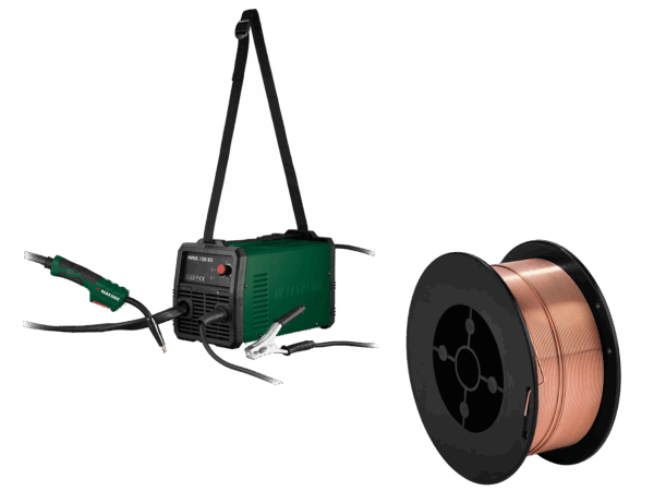 PARKSIDE Poste à Souder Inverter Fil Fourré + Fil Acier 0.6mm