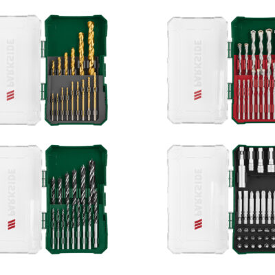 Parkside Jeu de Forets & Embouts : Bois, Pierre, Métal, Tournevis