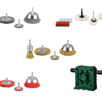 PARKSIDE® Kits de Brosses et Pompe pour Perceuse - 4/7/1 Pièce