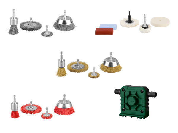 PARKSIDE® Kits de Brosses et Pompe pour Perceuse - 4/7/1 Pièce