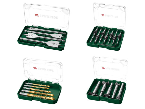 PARKSIDE® Set de Forets, Fraises & Mèches pour Bois et Métal