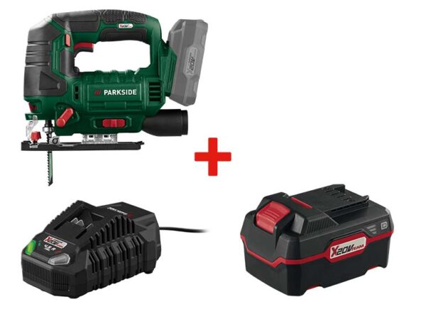 PARKSIDE Scie Sauteuse Pendulaire Sans Fil 20V + Batterie + Chargeur