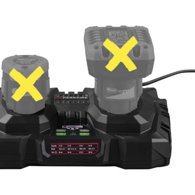 Chargeur Double Parkside 12V : Recharge Rapide pour Vos Batteries X12V