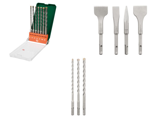 PARKSIDE® Forets longs SDS : Kit complet pour percer et buriner