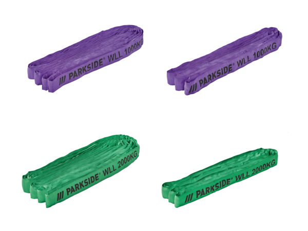 PARKSIDE® Elingues Rondes - Levage Sécurisé jusqu'à 2000 kg