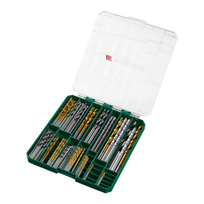 PARKSIDE® Set de 100 Forets : Percer Bois, Métal & Maçonnerie