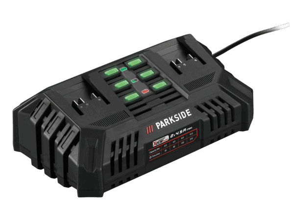 Chargeur Double PARKSIDE® 20V - Charge Rapide et Simultanée
