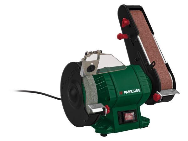 PARKSIDE® Ponceuse Stationnaire à Bande PSBS 240 C2 - Métal, Bois, Plastique